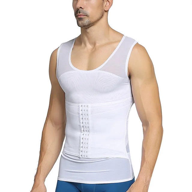 Men Hook Adjustable Tank Top Breathable Body Shaper