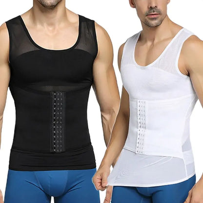 Men Hook Adjustable Tank Top Breathable Body Shaper