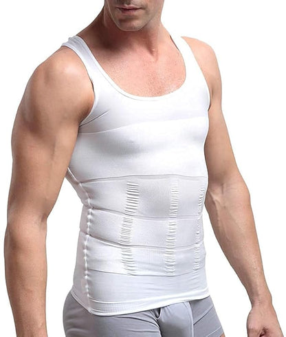 Slim and Lift Men's Body Shaper Vest with Firming Panels