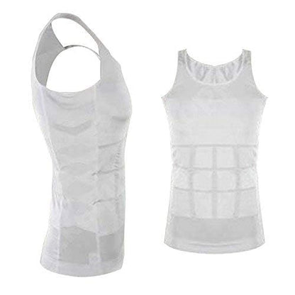 Slim and Lift Men's Body Shaper Vest with Firming Panels