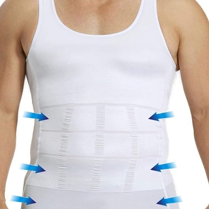 Slim and Lift Men's Body Shaper Vest with Firming Panels